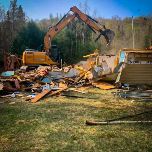 demolition de batiment dans les laurentides dlg excavation